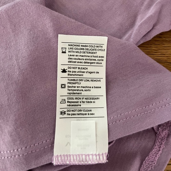 VINCE LAVENDER ROUND NECK TEE - Picture 2 of 4